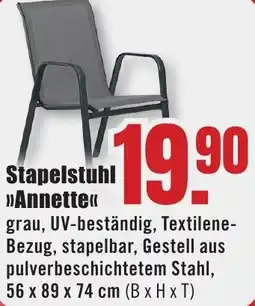 B1 Discount Baumarkt Stapelstuhl Annette Angebot