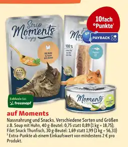 Fressnapf Nassnahrung und snacks Angebot
