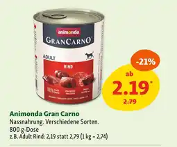 Fressnapf Animonda gran carno nassnahrung Angebot