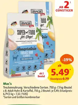 Fressnapf Mac's trockenvollnahrung Angebot