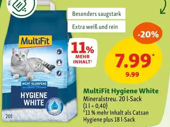 Fressnapf Multifit hygiene white Angebot