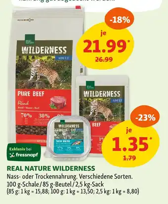 Fressnapf Real nature wilderness Angebot