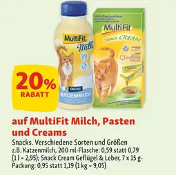 Fressnapf Multifit milch, pasten und creams Angebot