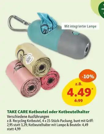 Fressnapf Take care kotbeutel oder kotbeutelhalter Angebot