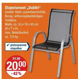 V Markt Stapelsessel 'dublin' Angebot