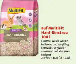 Fressnapf Multifit hanf-einstreu Angebot