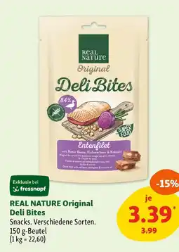 Fressnapf Real nature original deli bites Angebot