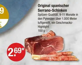 V Markt Original spanischer serrano-schinken Angebot