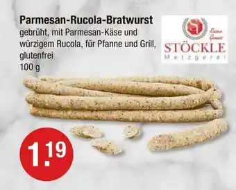 V Markt Stöckle metzgerei parmesan-rucola-bratwurst Angebot