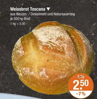 V Markt Weissbrot toscana Angebot