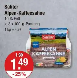 V Markt Saliter alpen-kaffeesahne Angebot