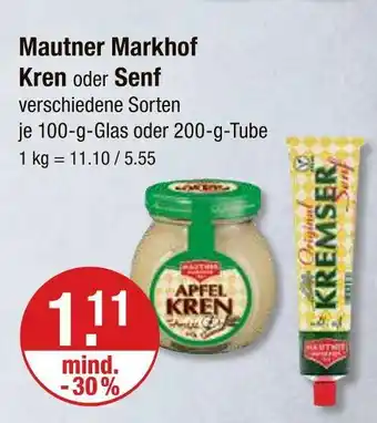 V Markt Mautner markhof kren Angebot