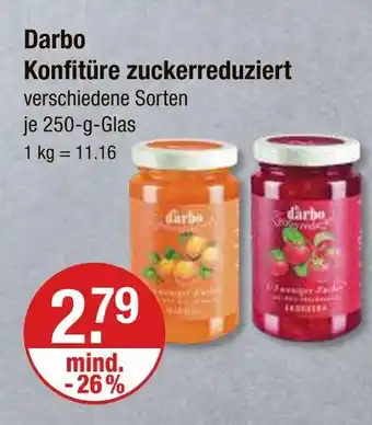 V Markt Darbo konfitüre zuckerreduziert Angebot
