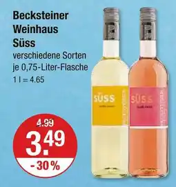 V Markt Becksteiner weinhaus süß weißwein Angebot