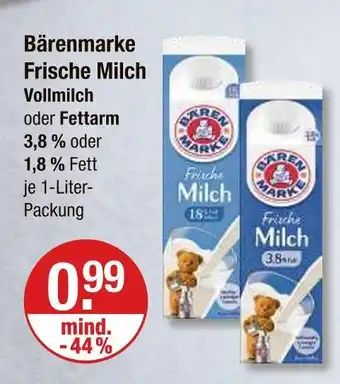 V Markt Bärenmarke frische milch vollmilch Angebot