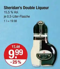 V Markt Sheridan's double liqueur Angebot