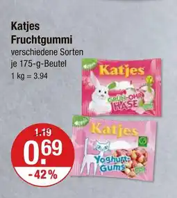 V Markt Katjes grün-ohr hase Angebot