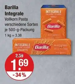 V Markt Barilla integrale vollkorn pasta Angebot