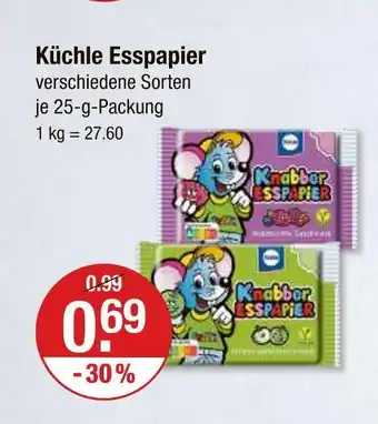 V Markt Küchle esspapier Angebot