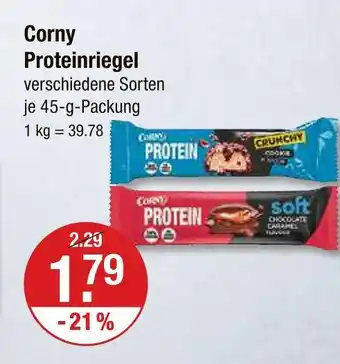 V Markt Corny proteinriegel crunchy cookie Angebot