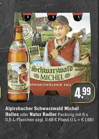 Edeka Alpirsbacher Schwarzwald Michel Helles Oder Natur Radler Angebot