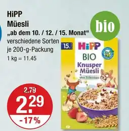 V Markt Hipp müsli Angebot