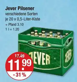 V Markt Jever pilsener Angebot