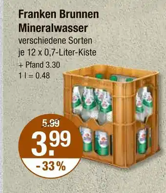 V Markt Franken brunnen mineralwasser Angebot