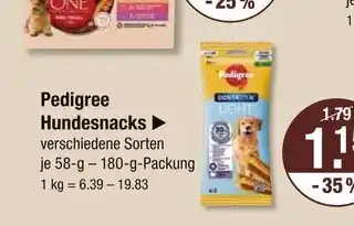 V Markt Pedigree hundesnacks Angebot