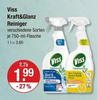 V Markt Viss kraft&glanz reiniger Angebot