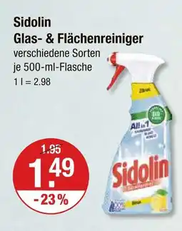 V Markt Sidolin glas- & flächenreiniger Angebot
