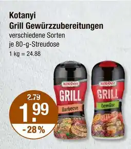 V Markt Kotanyi grill gewürzzubereitungen barbecue Angebot