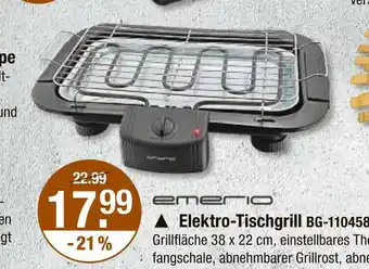 V Markt Emerio elektro-tischgrill bg-110458 Angebot