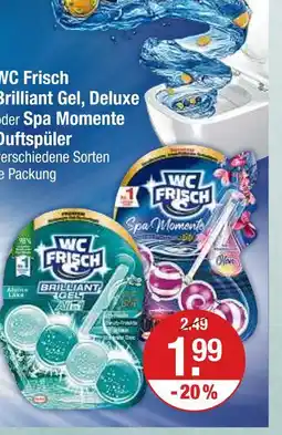 V Markt Wc frisch brilliant gel, deluxe oder spa momente duftspüler Angebot