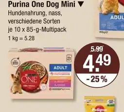 V Markt Purina one dog mini Angebot