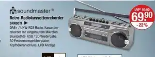 V Markt Soundmaster retro-radiokassettenrekorder Angebot