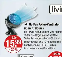 V Markt Livington go fan akku-ventilator Angebot