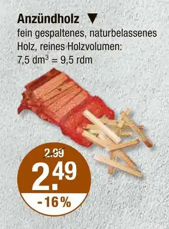 V Markt Anzündholz Angebot