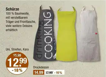 V Markt Schürze uni Angebot