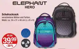 V Markt Elephant hero schulrucksack Angebot