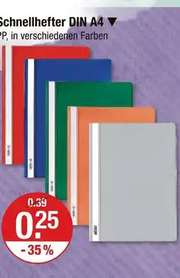 V Markt Schnellhefter din a4 Angebot