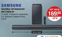 V Markt Samsung soundbar mit subwoofer hw-c460g Angebot