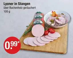 V Markt Lyoner in stangen Angebot