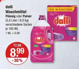 V Markt Dalli waschmittel flüssig Angebot
