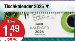 V Markt Stylex tischkalender 2026 Angebot