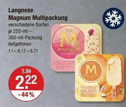 V Markt Langnese magnum multipackung pink Angebot