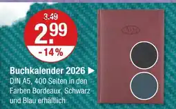 V Markt Buchkalender 2026 Angebot