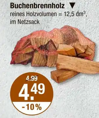 V Markt Buchenbrennholz Angebot