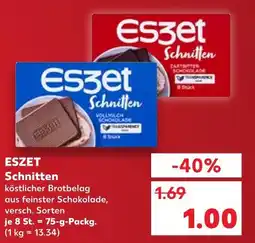 Kaufland Eszet schnitten vollmilch schokolade Angebot