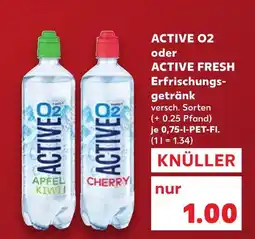 Kaufland Active o2 apfel kiwi Angebot